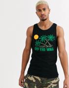 Vans Back Print Tank In Black