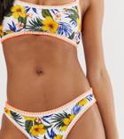 New Look Bikini Bottoms In Tropical Pattern - Yellow