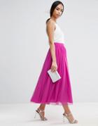 Asos Tulle Prom Skirt With Multi Layers - Red
