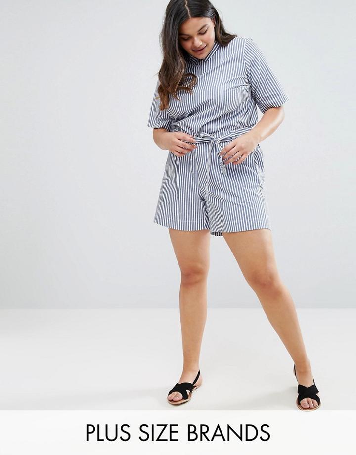 Junarose Striped Woven Shorts - Multi