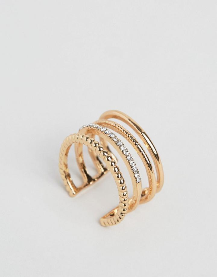 Designb London Cage Ring - Gold