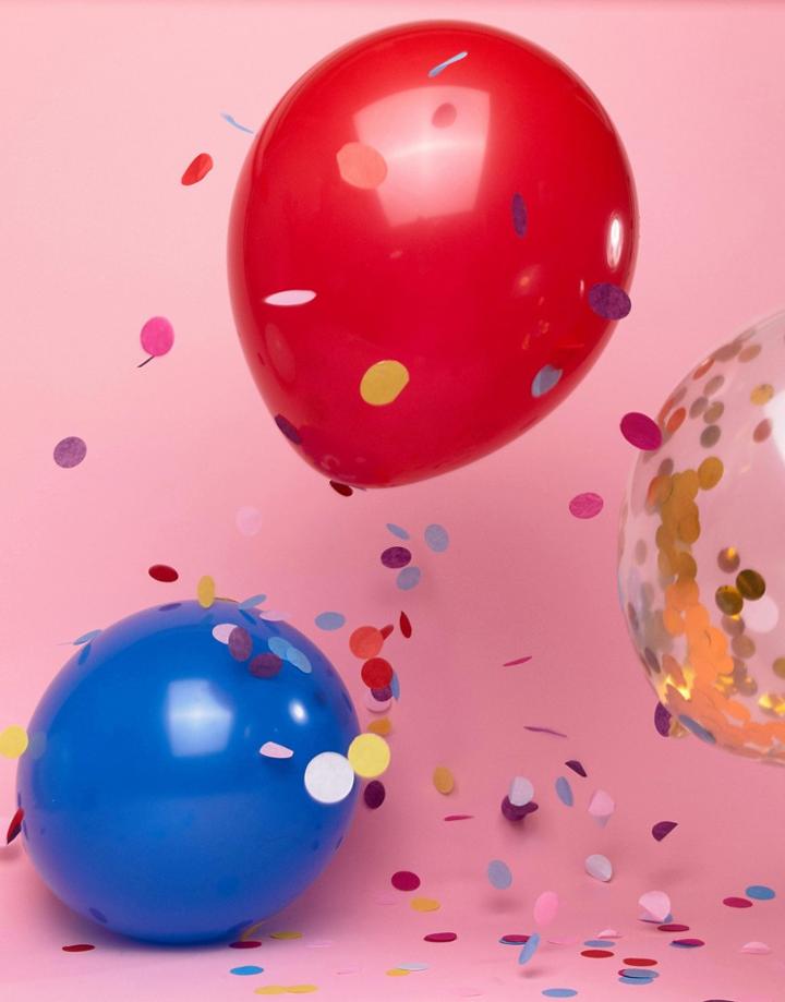 Ginger Ray Royal Wedding Confetti Balloons 8 Pack - Multi