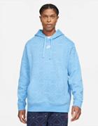 Nike Branded Aop Pack Fleece Hoodie In Blue-blues