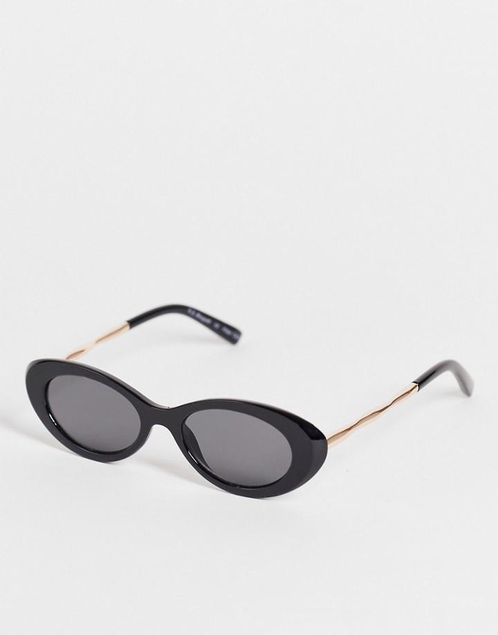 Aj Morgan Womens Cat Eye Sunglasses In Black