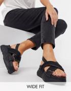 Selected Ollie Chunky Sandals In Black