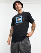 The North Face Nse Geo T-shirt In Black/blue