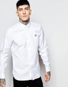 Fred Perry Shirt In Cotton Twill - White