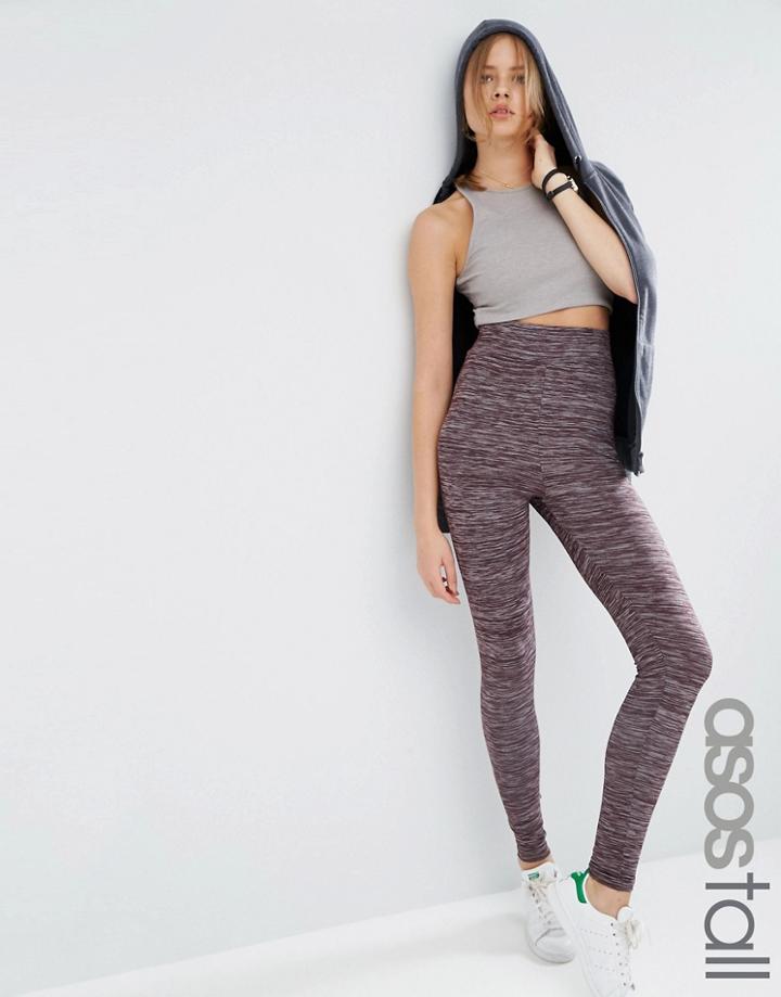Asos Tall Dark Space Dye Leggings - Multi