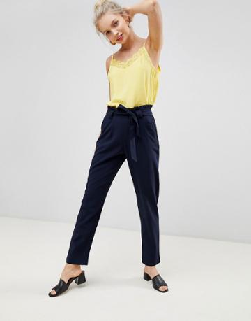 Jdy Belted Trouser - Blue