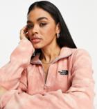 The North Face 100 Glacier Quarter Zip Fleece In Pink Tie Dye - Exclusive To Asos-neutral