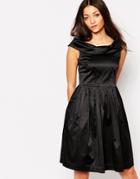Emily & Fin Norma Off The Shoulder Dress - Black