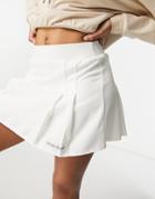 Public Desire Pleated Mini Skirt In White