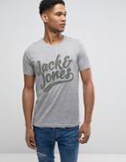 Jack & Jones Originals T-shirt With Embroidered Graphic - Gray