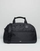 Armani Jeans All Over Logo Carryall In Black - Black