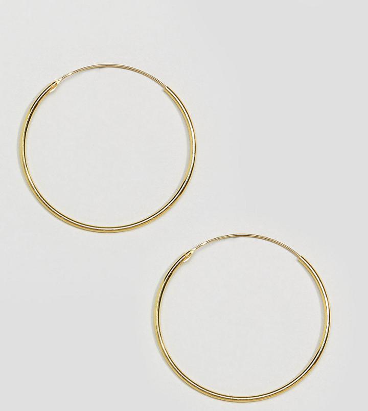 Kingsley Ryan Gold Plated 35mm Hoop Earrings - Gold