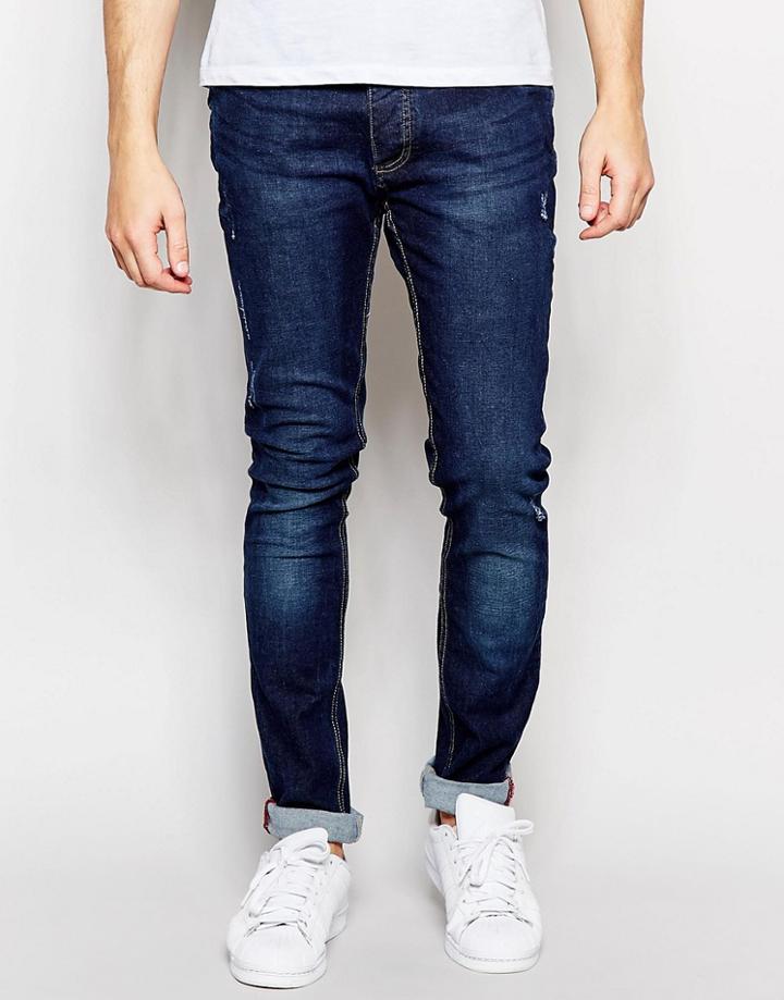 Brave Soul Skinny Jeans - Blue