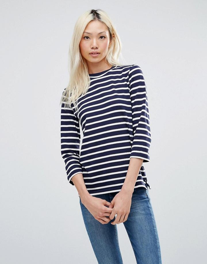 Blend She Kivi Stripe Sweater - White
