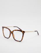 Quay Video On Womens Blue Light Glasses In Brown