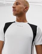 Asos 4505 Running T-shirt With Contrast Panels And Quick Dry - Multi
