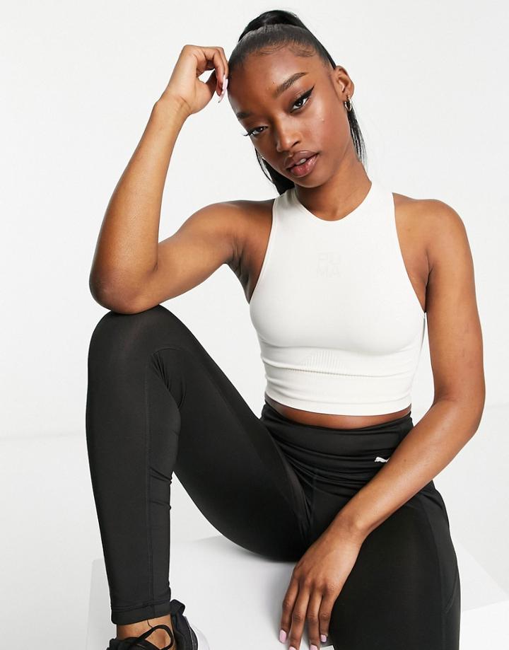 Puma Infuse Evoknit Top In Off White
