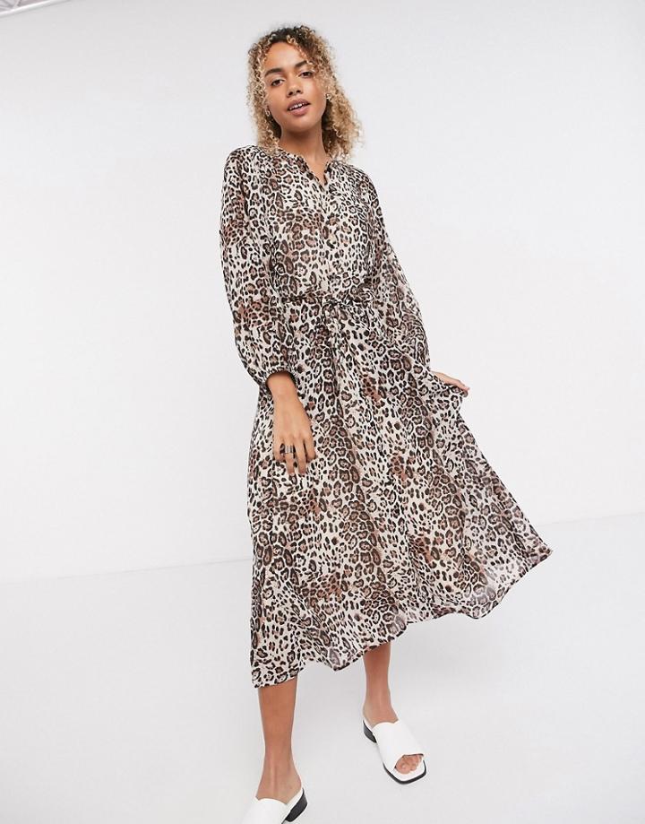 Inwear Florizza Midi Dress In Leopard Print-multi