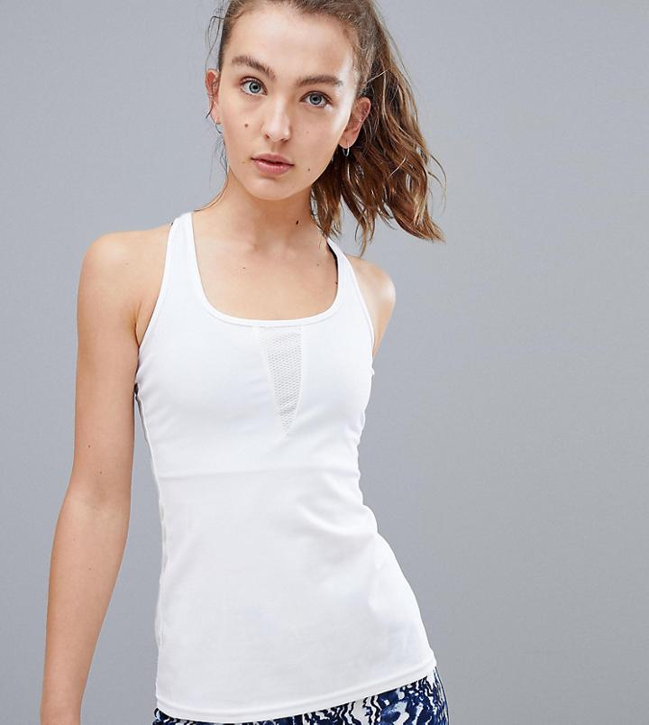 South Beach White Racer Back Sports Tank - White