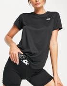 New Balance Running Accelerate Short Sleeve T-shirt In Black
