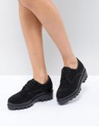 St Sana Lace Up Chunky Sole Shoe - Black