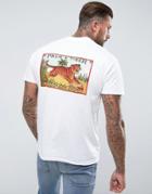 Black Phoenix Back Print T-shirt - White