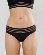 New Look Strappy Bikini Bottom - Black