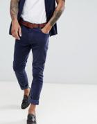 Rollas Tim Slim Corduroy Pants - Blue