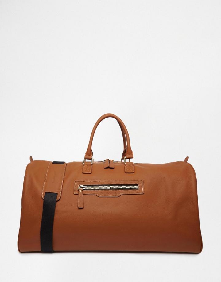 Smith And Canova Leather Carryall - Tan