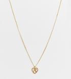 Reclaimed Vintage Inspired Gold Plated S Initial Pendant Necklace - Gold