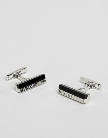Ted Baker Walla Stone Bar Cufflinks In Black - Black
