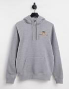 Gant Medium Archive Shield Logo Hoodie In Gray Heather