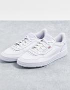 Reebok Court Peak Sneakers In White And Lilac