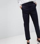 Asos Design Tall Chino Pants In Navy-blue