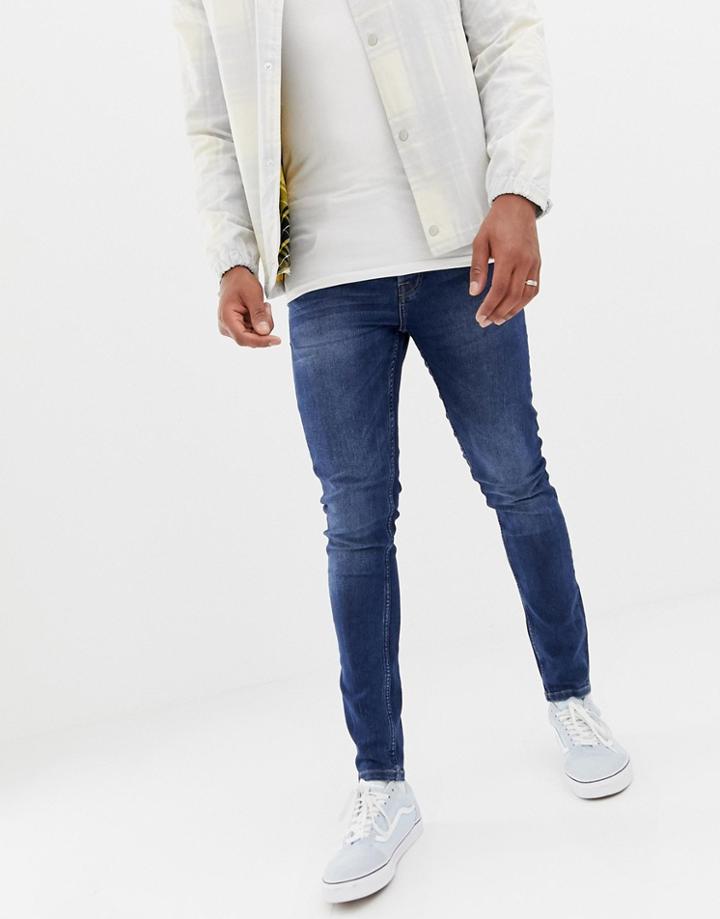 Only & Sons Skinny Washed Blue Jeans