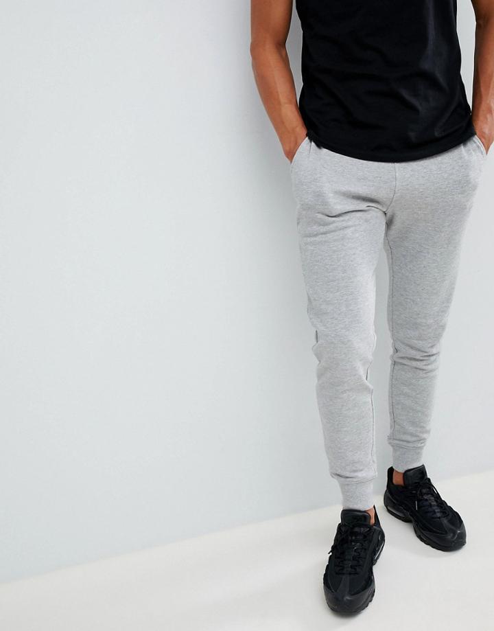 New Look Sweatpants In Gray Marl