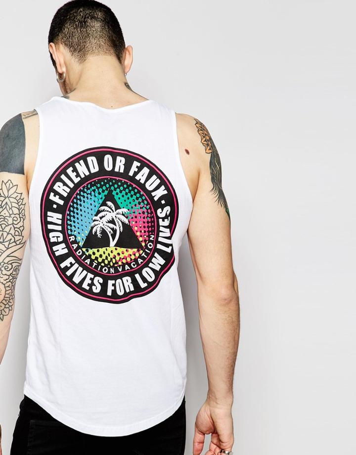 Friend Or Faux Tank - White