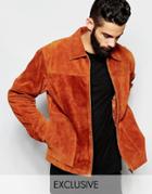 Reclaimed Vintage Suede 70s Jacket - Tan