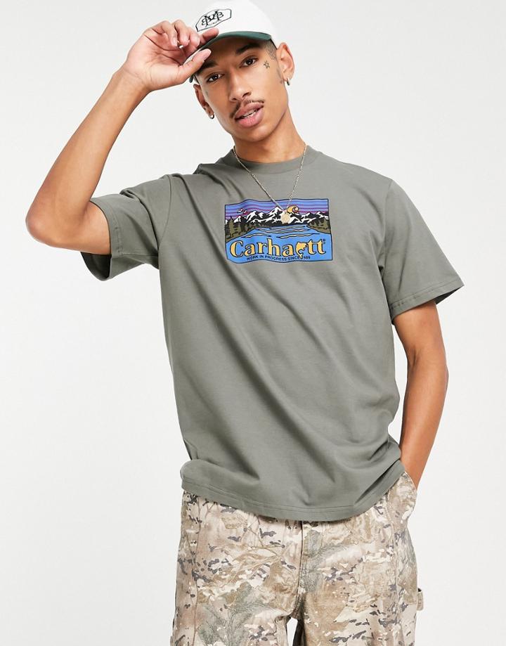 Carhartt Wip Great Outdoors T-shirt In Green