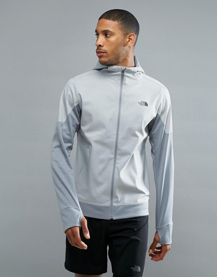 The North Face Mountain Athletics Kilowatt Running Jacket In Gray Marl - Gray