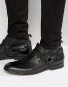 Hudson London Hague Leather Boots - Black