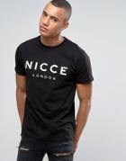 Nicce London Logo T-shirt In Black - Black