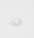 Asos Design Sterling Silver Ear Cuff In Triple Twist Design - Silver