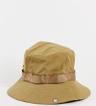 Collusion Unisex Fisherman Hat With Chin Tie In Stone-neutral