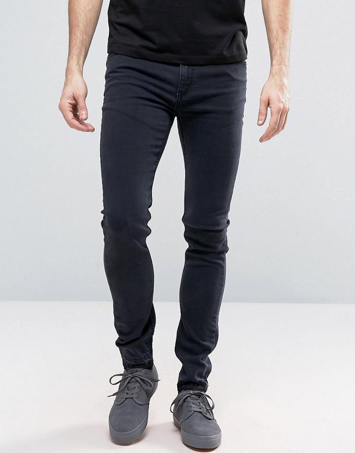 Cheap Monday Tight Jean Midnight Dye Wash - Black