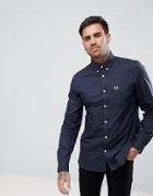 Fred Perry Oxford Shirt In Black - Black