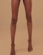 Nubian Skin Matte 10 Denier Nude Tights In Dark-beige